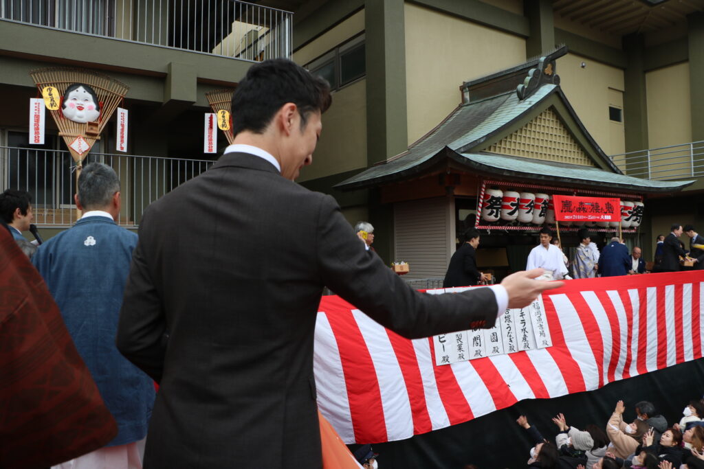 櫛田神社 節分大祭 朧の森に棲む森 豆まき 博多座