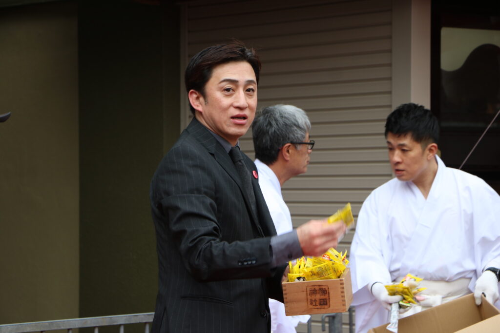 櫛田神社 節分大祭 朧の森に棲む森 豆まき 博多座