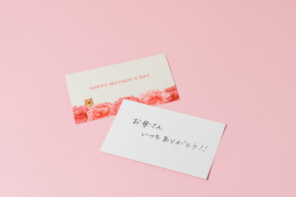 ON SUGARの母の日限定ギフトの母の日のカード