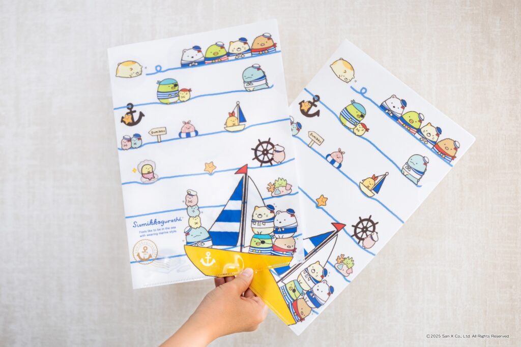 ヒルトン福岡シーホークで開催されるコラボレーションビュッフェ「すみっコたちのマリンパーティ」クリアファイル